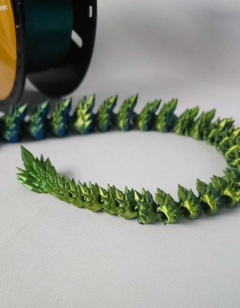 PLA Silk Tricolour 3D Filament - Yellow | Blue | Green