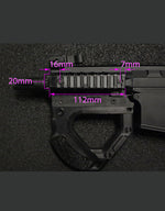 Load image into Gallery viewer, Picatinny Rail For WELLS M4 CQB Gel Blaster