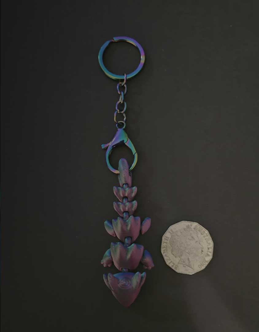 3D Printed Mini Dragons - Keyrings