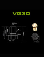 Load image into Gallery viewer, Brass Nozzle For E3D V6 Nozzle - 5pcs
